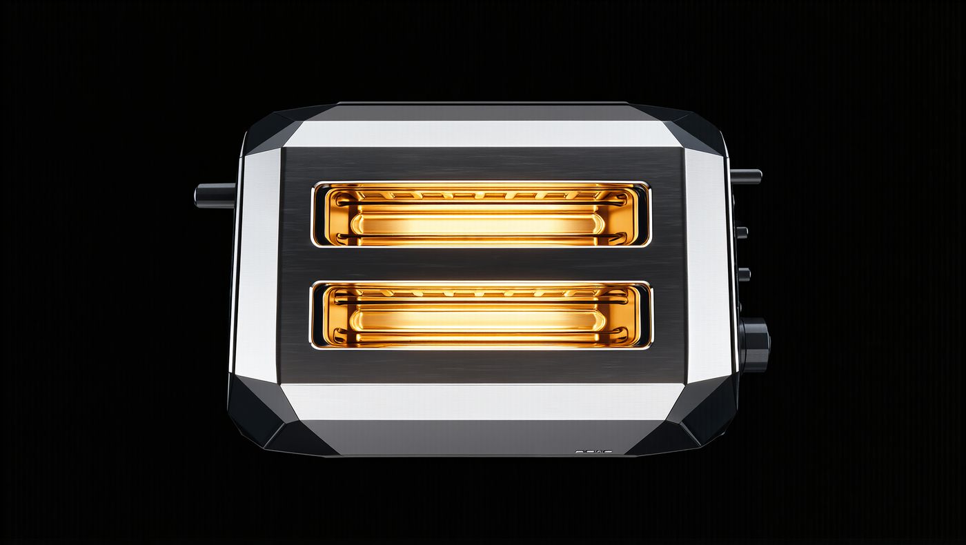 Bread slots glowing gold